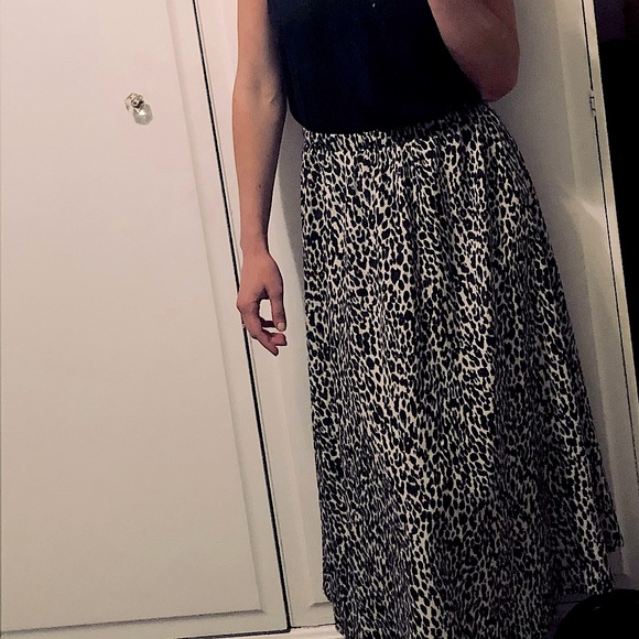Leopard Print Elastic Waist Skirt - Picture 8 of 8